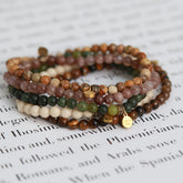 Bracelet nomade gemstone serpentine